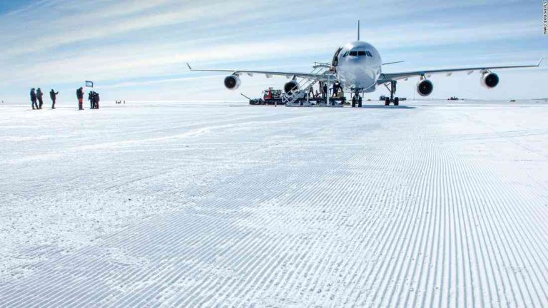 Airbus superjumbo makes first Antarctic landing on Continental shelf